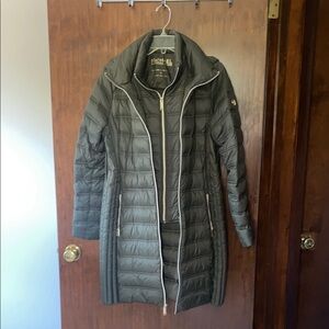 Michael Kors Women's Down Quilted Parka - Forest Green